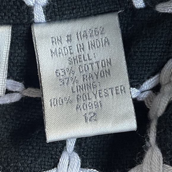 Speigel Blazer Womens Size 12 Black White Lined Career Jacket Button Up - Picture 5 of 9